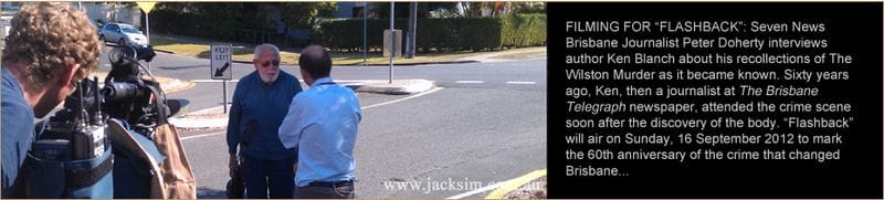 LOCALS FASCINATED WITH CRIME - FILMING FOR FLASHBACK: Sunday 16 September 2012